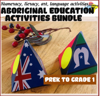 Preview of Aboriginal education activities BUNDLE| Literacy, Numeracy, Art, Flags, Symbols