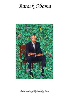 Preview of About Barack Obama - Adapted Book (editable)/ Black History Month