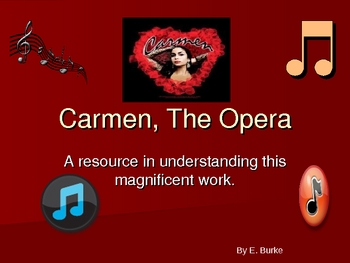 Preview of About Carmen, The Opera, A Resource