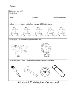 Preview of About Christopher Columbus