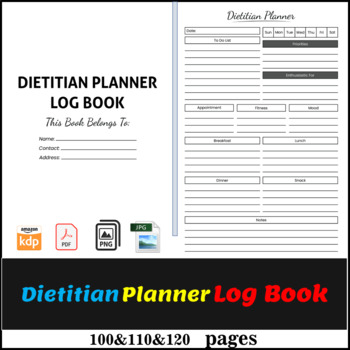 Preview of Dietitian Planner Log Book | 2022