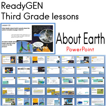 Preview of ReadyGEN Third Grade lessons for About Earth