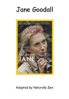 Preview of About Jane Goodall - Adapted Book (pdf)