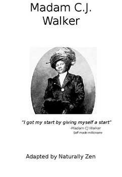 Preview of About Madam C.J. Walker - Adapted Book (editable)