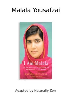 Preview of About Malala Yousafzai - adapted book (editable)