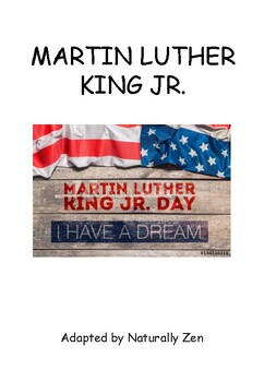 Preview of About Martin Luther King Jr. - Adapted Book (PDF) / Black History Month