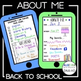 About Me - Back to School Activity