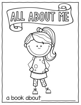 Colorable About Me Book Covers by LiveReadWrite - Erika Crowl | TpT