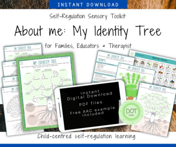 Preview of About Me: Identity Tree, Culture, Self, Strengths, Skills, Relationship, AAC