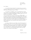About Me Letter