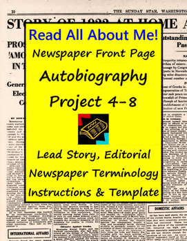 autobiography of a newspaper for class 5