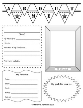 About Me Page by Mallory Fontenot | Teachers Pay Teachers