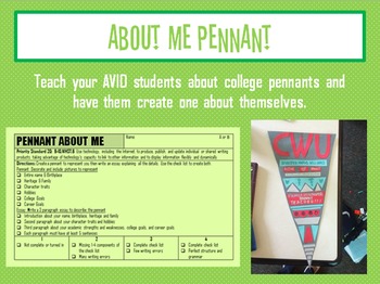 Preview of About Me Pennant