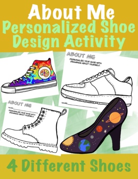 Preview of About Me Personalized Shoe Design Activity