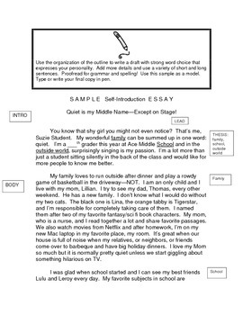 Sample Essay about Me | Examples and Samples