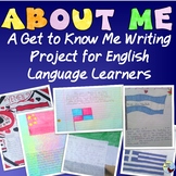 ESL Newcomers & Intermediate Level All About Me Writing Activity