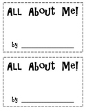 About Me student booklet