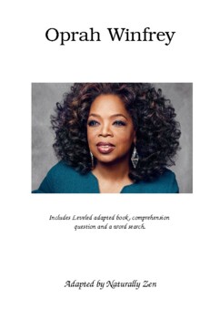 Preview of About Oprah Winfrey - Adapted Books (editable)