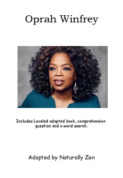 Preview of About Oprah Winfrey (PDF) - adapted book