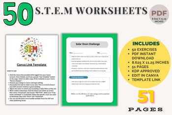 Preview of About S.T.E.M Worksheets with Questions Graphic