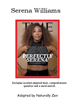 Preview of About Serena Williams - Adapted Book (PDF)