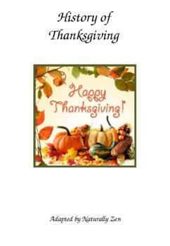 Preview of About Thanksgiving Adapted Book PPT
