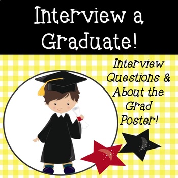 Preview of End of Year Graduate Interview Questions and Poster