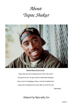 Preview of About Tupac Skakur (Adapted Book) PPT