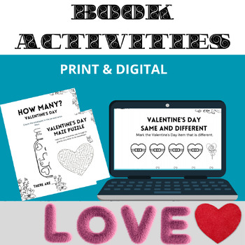 Preview of About Valentine's Day Activity Book Graphic