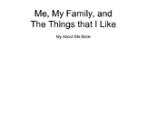 About me book pages