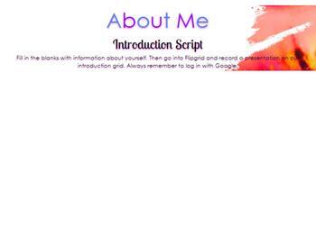 Preview of About me introduction script