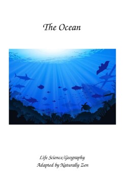 Preview of About the Ocean (adapted book) real pictures PPT