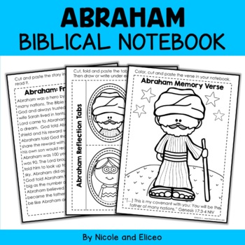 Preview of Abraham Bible Lessons Notebook