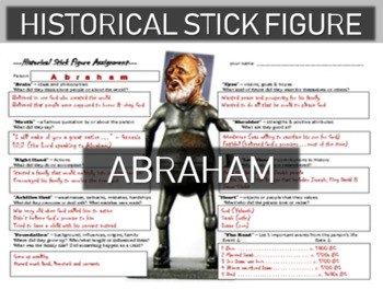 Preview of Abraham Historical Stick Figure (Mini-biography)