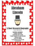 Abraham Lincoln A Mini Research Biography Lap book