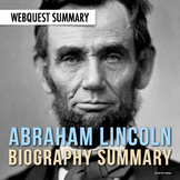 Abraham Lincoln: American History Webquest Research Summar