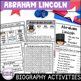 Abraham Lincoln Biography Activities for Kindergarten, 1st