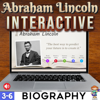 Preview of Abraham Lincoln Biography Interactive Activity - President's Day - History 