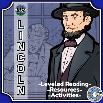 Preview of Abraham Lincoln Biography - Reading, Digital INB, Slides & Activities