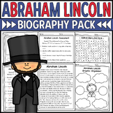 Abraham Lincoln Biography Unit Pack • Presidents Day Activities