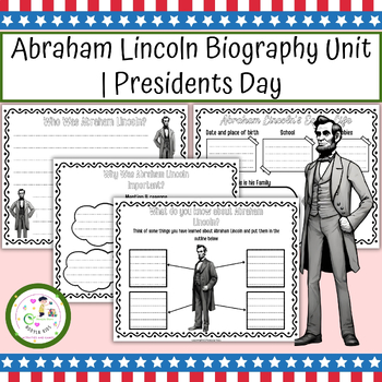 Preview of Abraham Lincoln Biography Unit | Presidents Day