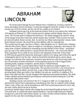 Share 60+ abraham lincoln biographical sketch - seven.edu.vn