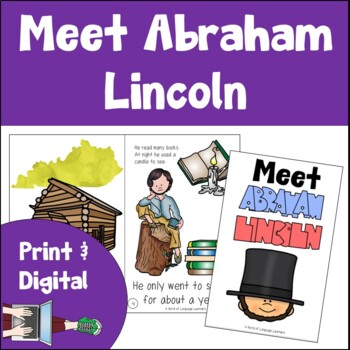 Preview of Abraham Lincoln Book Print and Digital