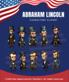 Abraham Lincoln Characters Clipart | Presidents' Day Characters