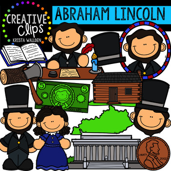 Preview of Abraham Lincoln  Clipart {Creative Clips Clipart}