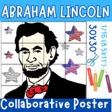 Abraham Lincoln Collaborative Art Poster Coloring - presid