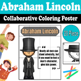 Abraham Lincoln Collaborative Coloring Poster - Presidents