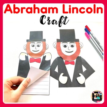 Preview of Abraham Lincoln Craft & Writing Activity | President's Day Craft