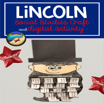 Preview of Abraham Lincoln Craft and Digital Activity February Presidents' Day