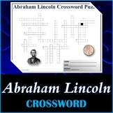 Abraham Lincoln Crossword Puzzle - Printable